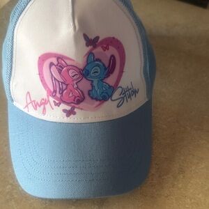 Blue and White Stitch/Angel cap including Stitch eye mask!